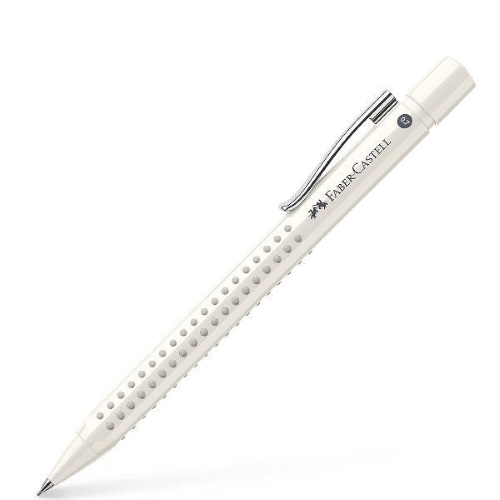 FABER CASTELL COCONUT MILK PORTAMINE FUSTO GRIP TRIANGOLARE MINA 0.5 mm CON GOMMINO BIANCO